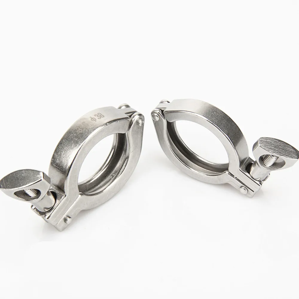 Tri Clamp fit 50.5mm 64mm 77.5mm 91mm 106mm Ferrule O/D 304 Stainless Steel Sanitary Fitting Clamp For Homebrew Diary Product