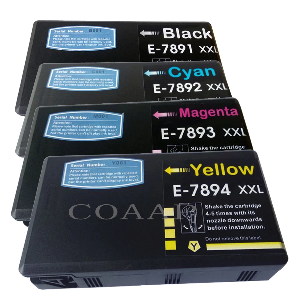 COAAP T7891 T78XL Compatible Ink Cartridge For Epson WF-4630DWF WF-4640DTWF WF-5110DW WF-5190DW WF-5620DWF WF-5690DWF printer