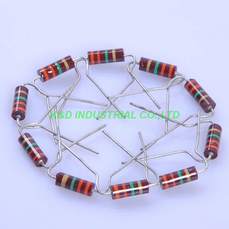 УГЛЕРОДНЫЙ композиционный винтажный резистор 0,5 Вт 3,3 м Ом 5%, 10 шт.