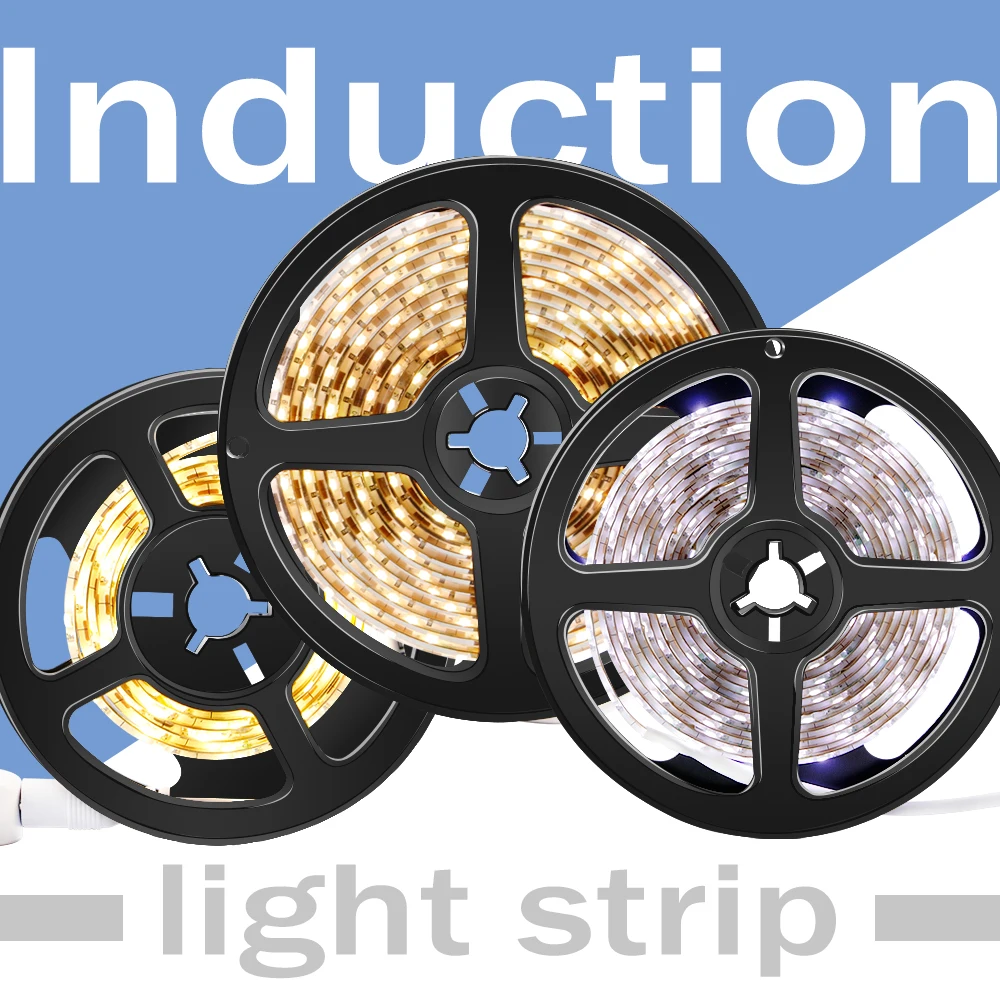 Wireless LED Motion Sensor LED Tape Waterproof PIR LED Strip Light 5V Night Light Kitchen Cabinet Lamp LED Closet Lamp 1m 2m 3m