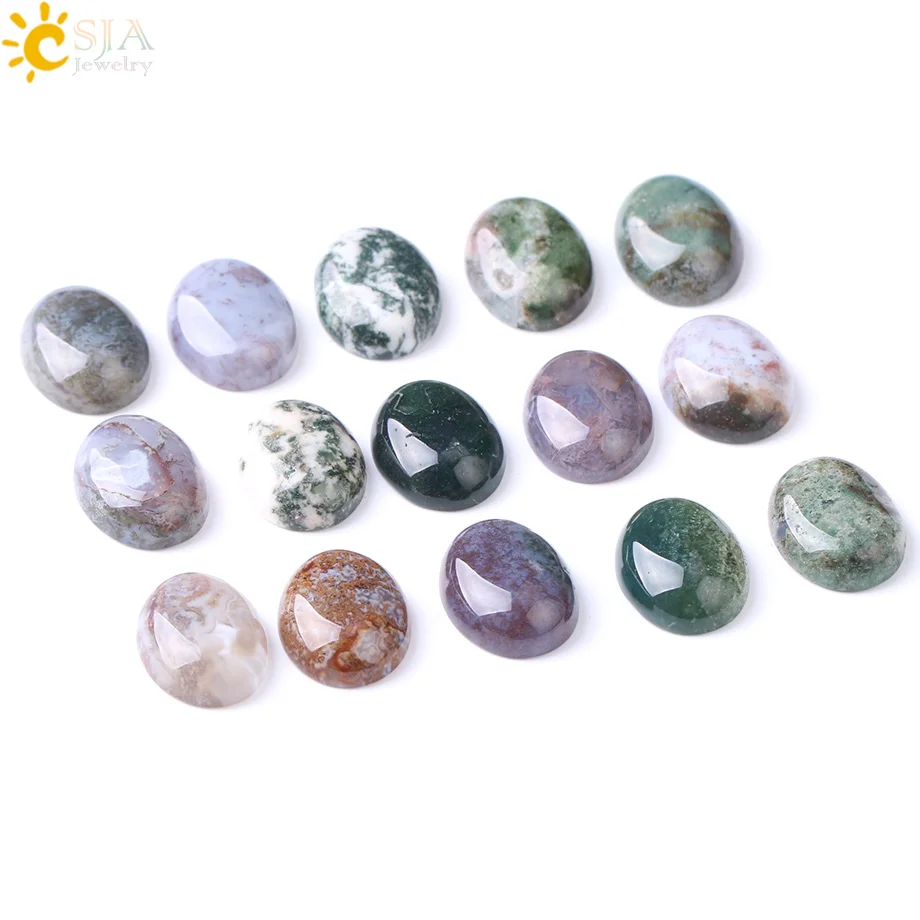 CSJA 1PC No Hole Reiki Indian Agates Onyx Beads Natural Loose Semi-precious Stone for DIY Handmade Original Jewelry Making F282