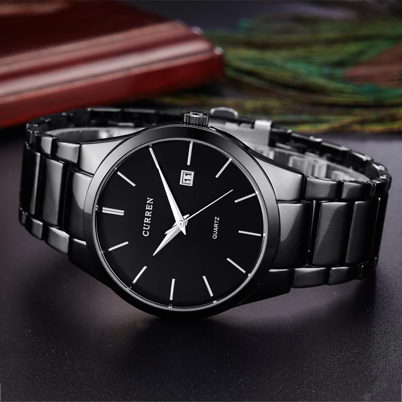 2018 Fashion CURREN Watches Sport Steel Clock Top Quality Military Men\'s Male Luxury Gift Wrist Quart Watches relogio masculino