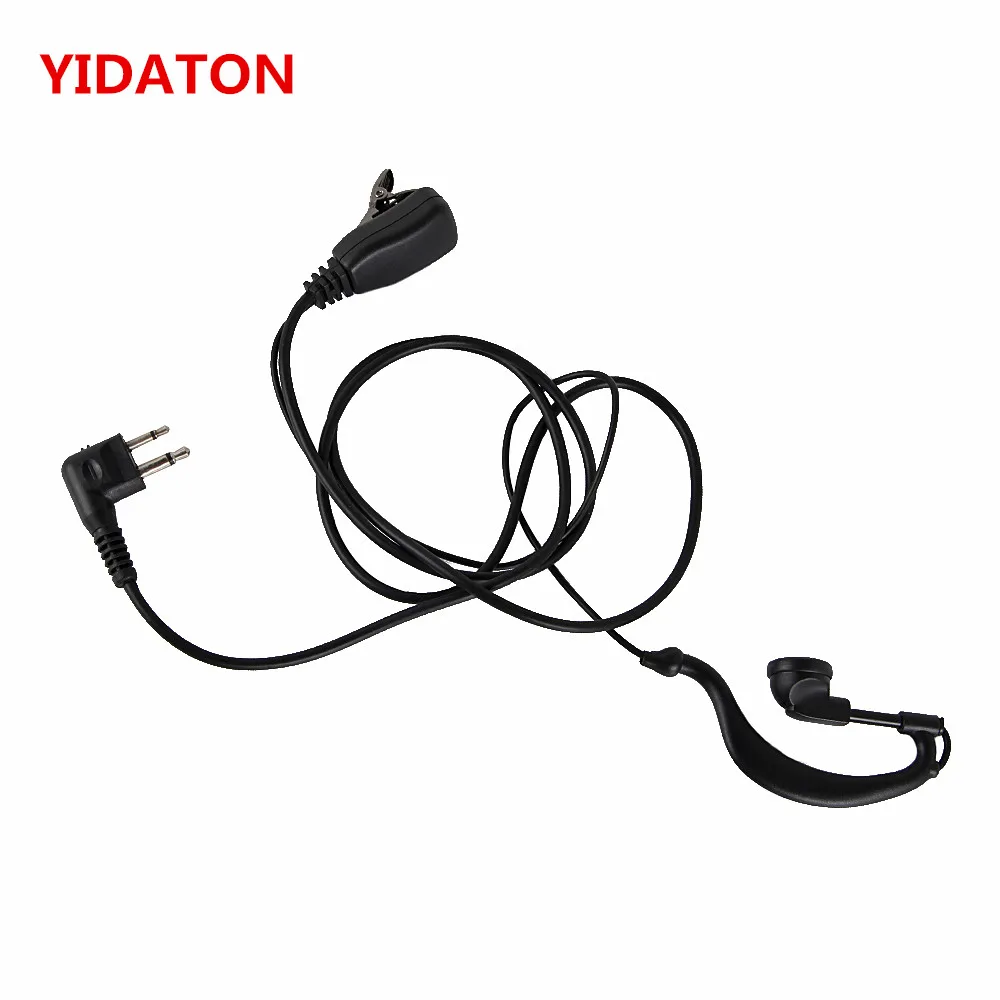 Auricular con forma de G para walkie-talkie, 2 pines, GP300, GP308, GP2000, GP3688, CP040, EP450, PTX600, PRO1150, serie Sprit, para Motorola GP88