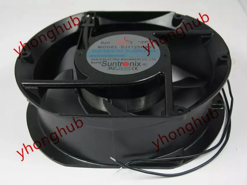 

SAN JUN SJ1725HA2 AC 220-240V 0.28A 2-Wire 170x150x51mm Server Cooling Fan