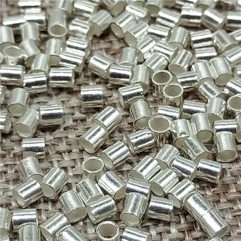 

Bulk 925 Sterling Silver Tiny Crimp Tube Beads Spacer 1.2x1.2mm 1.5x1.5mm 2x2mm 2x3mm 2x5mm 2.5x2mm 3x2mm