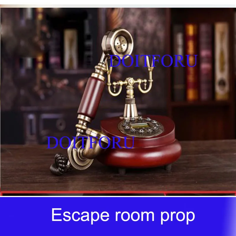 New retra  phone prop call for help props takagism games escape room game room owner tool