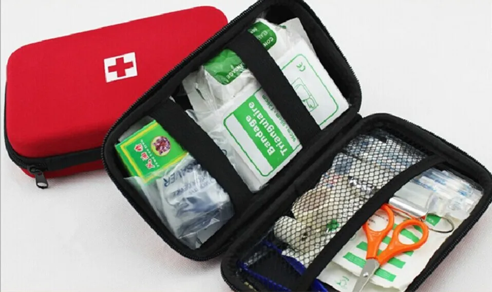 18pcs/set Survival Medical Bag Emergency First Aid Kit Travel Outdoor Household Automotive Survival Tool Storage Box  B0003