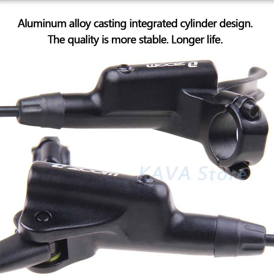 ZOOM HB 875 Hydraulischer Bremshebel Vorne 800 / Hinten 1400 mm für Mountainbike MTB Fahrrad Scheibenbremse Klemmbremse Bremsbeläge Bestseller 2019 – Detail 4