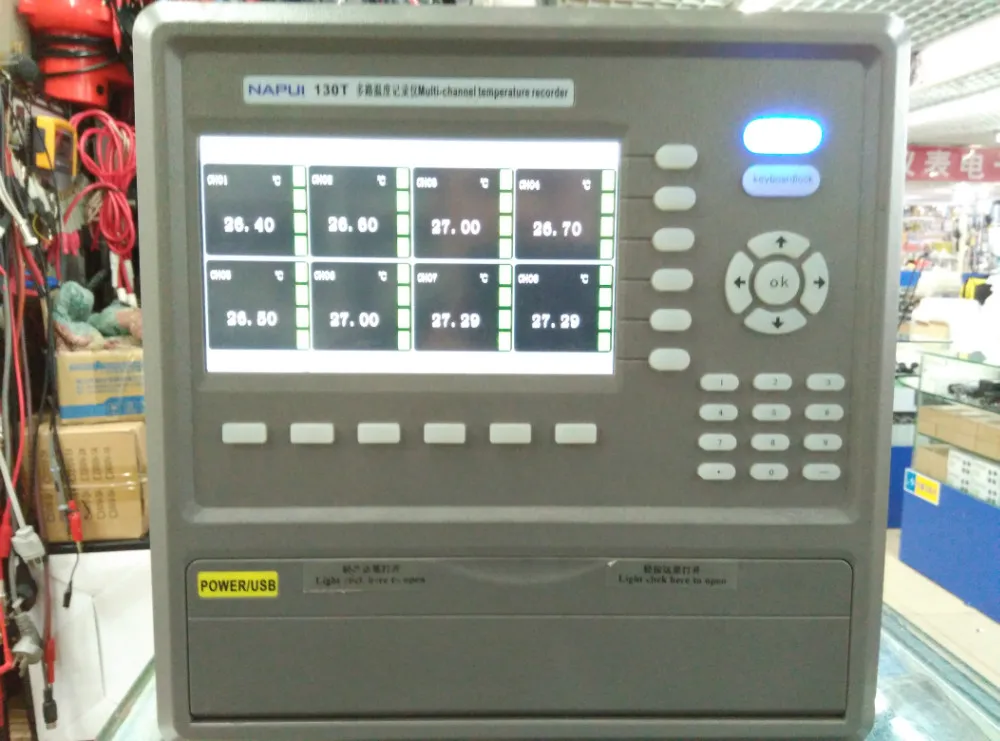 Fast arrival  HE130X-24 multiple temperature tester Channel 24 touch-screen temperature recorder