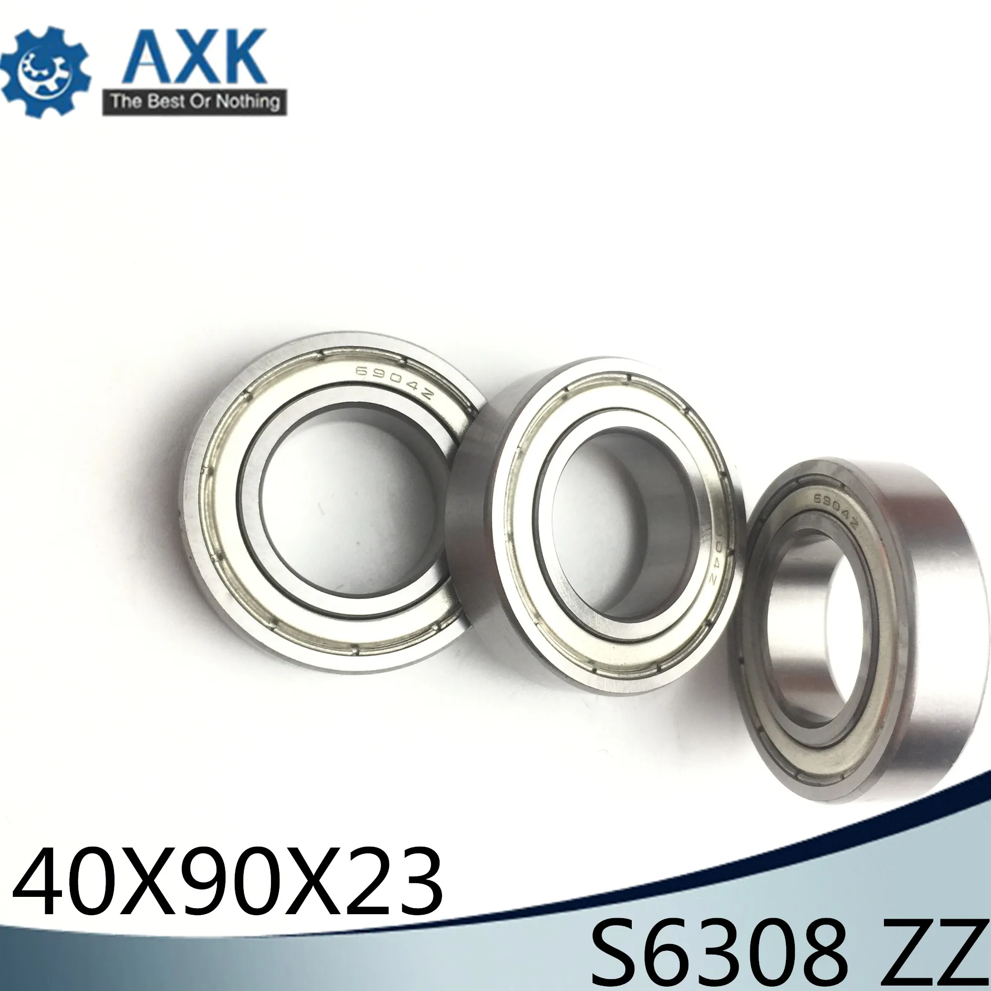 S6308ZZ Bearing 40*90*23 mm ( 1PC ) ABEC-1 S6308 Z ZZ S 6308 440C Stainless Steel S6308Z Ball Bearings