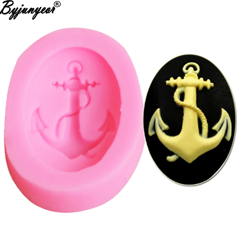 Pirate Ship Hook Anchor Silicone Baking Form 3d Molds For Cake Lollipop Ice Cube Jelly Biscuit Bachelorette Party For Oven