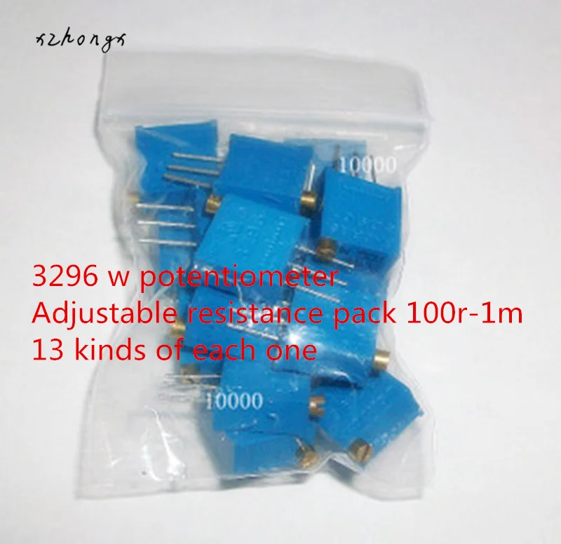 3296W potentiometer pack adjustable resistance pack 100r-1m for each o