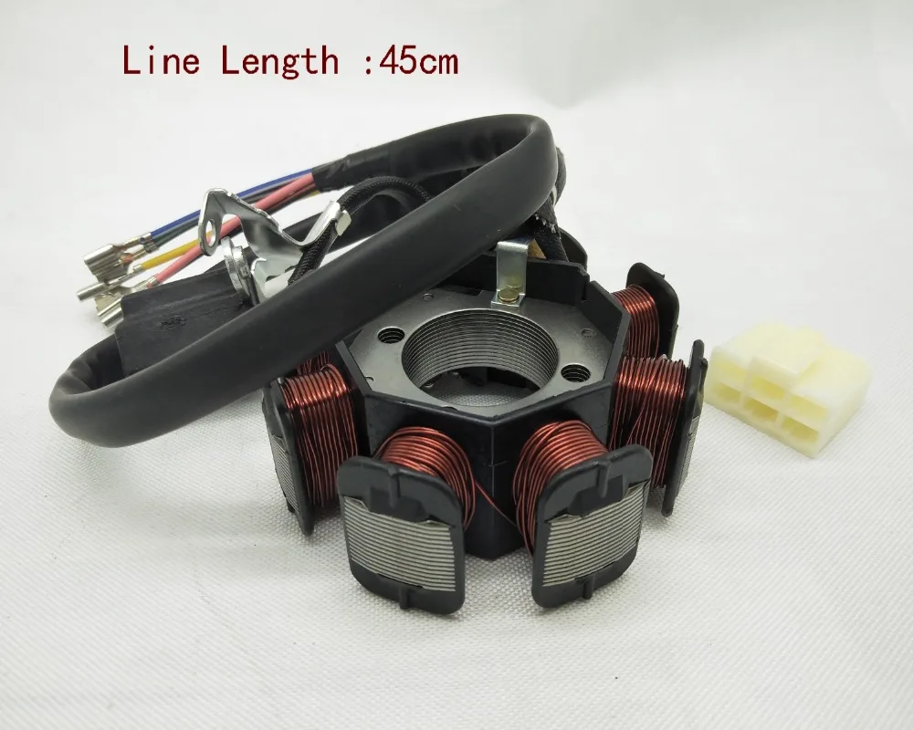 A24 Motorcycle 5 Wire 8 Poles Full Wave DC For Honda CG125 ZJ125 CG ZJ 125 125cc Magneto Stator Coil Generator Spare Parts