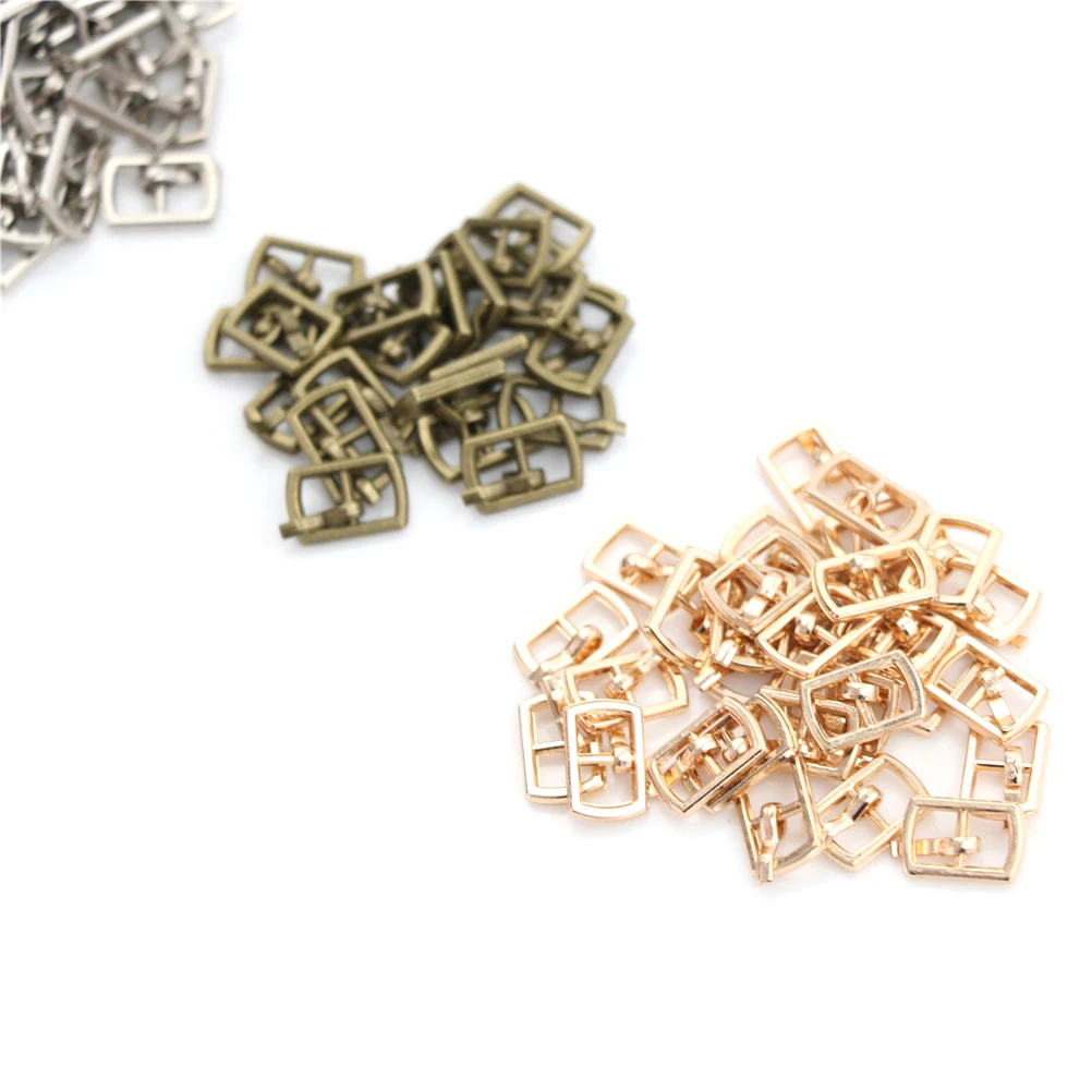 Newest 10pcs Mini Doll Buttons Ultra-Small Tri-Glide Buckle Doll Belt Buckle Doll Shoes Buckle Blyth Doll Clothing Buckles 4.5mm