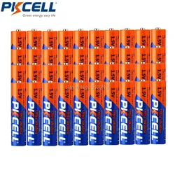 40pcs PKCELL 1.5V AAA LR03 battery E92 AM4 MN2400 MX2400 alkaline battery akumulator lr03 dry Batteries for toothbrus