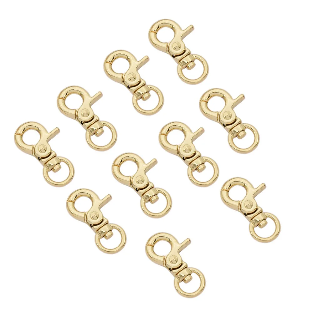 Lychee Life 10pcs/Lot Lobster Clasps Trigger Clips Snap Buckles Hooks for Bags DIY Handmade Sewing Accessories