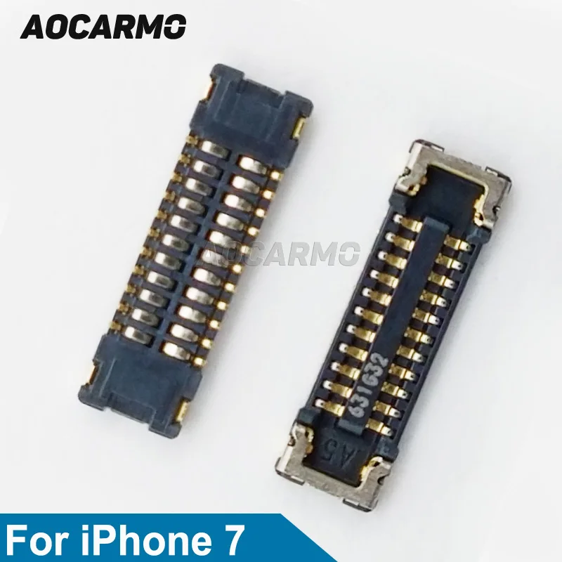 2Pcs/Lot  Aocarmo Rear Back Camera FPC Connector For iPhone 7 On Logic Board J4501