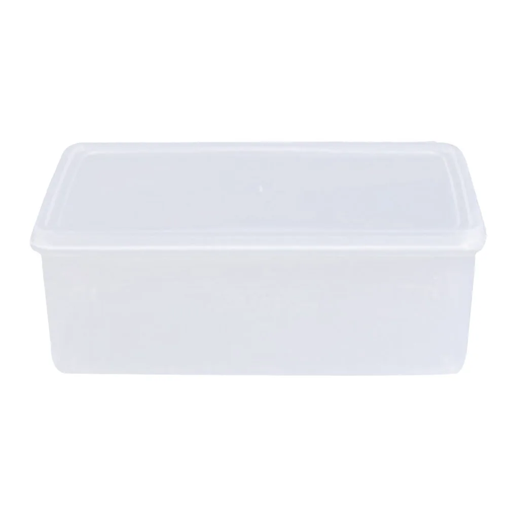 3.3L Single Layer Plastic Crisper Rectangular Transparent Storage Box Dry Food Storage Container With Lid For Home Kitchen Bar