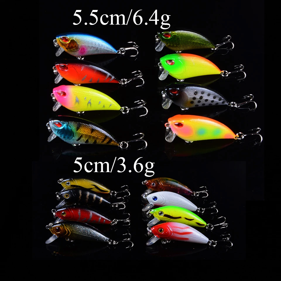 

Lifelike Minnow Fishing Lure Mixed 2 Models Hard Baits of 16 Colors Carp Fishing Lure Wobblers Fishing Tackle pesca