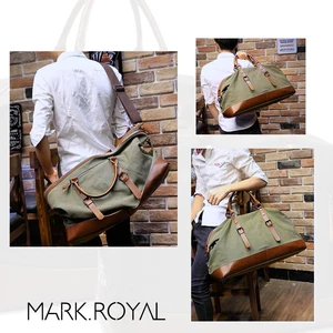 Markroyal Leder -Leinwand von Männern Reisen Reisen Taschen tragen auf Männerpäckbeutel Duffel Reisetasche Tasche Big Weekend Bag Dropshipping 11 Hauptverkaufs -Lederhülle - №3