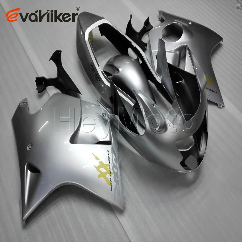 ABS motorcycle fairing for CBR1100 XX 1997 1998 1999 2000 2001 2002 2003 silver motorcycle panels Injection mold