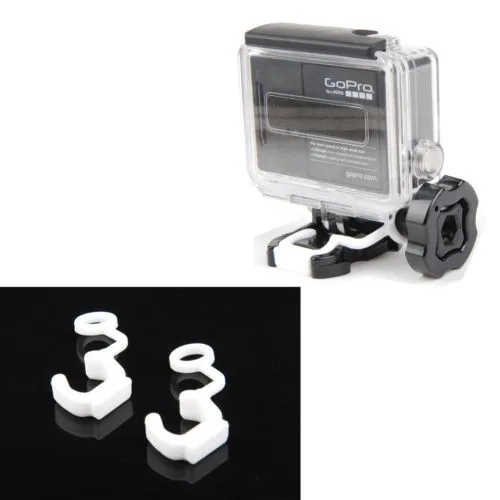 ゴム製ロッキングカメラプラグ,シリコン,ロックプラグ,GoPro Hero 5 4 3 sjcam sj4000 xiaomi yi用アクセサリー,2個
