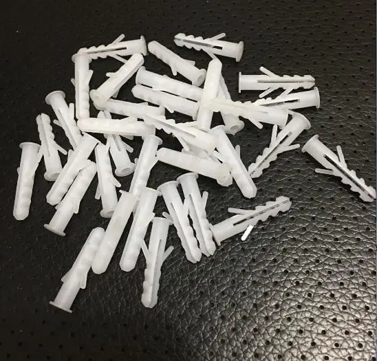 1000pcs Anti-skid plastic expansion tube 5mm/6mm plastic casing plastic expansion screws nylon bulge anchor the rubber plug