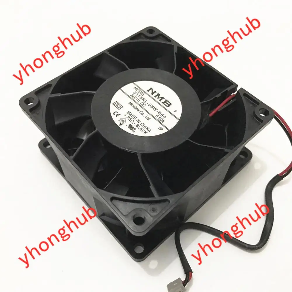 

NMB-MAT 3115RL-05W-B60 ER2 Server Cooling Fan DC 24V 0.50A 2-Wire