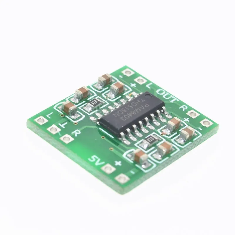 1PCS PAM8403 Super mini digital power amplifier board miniature class D power amplifier board 2 * 3 w high 2.5-5 v USB