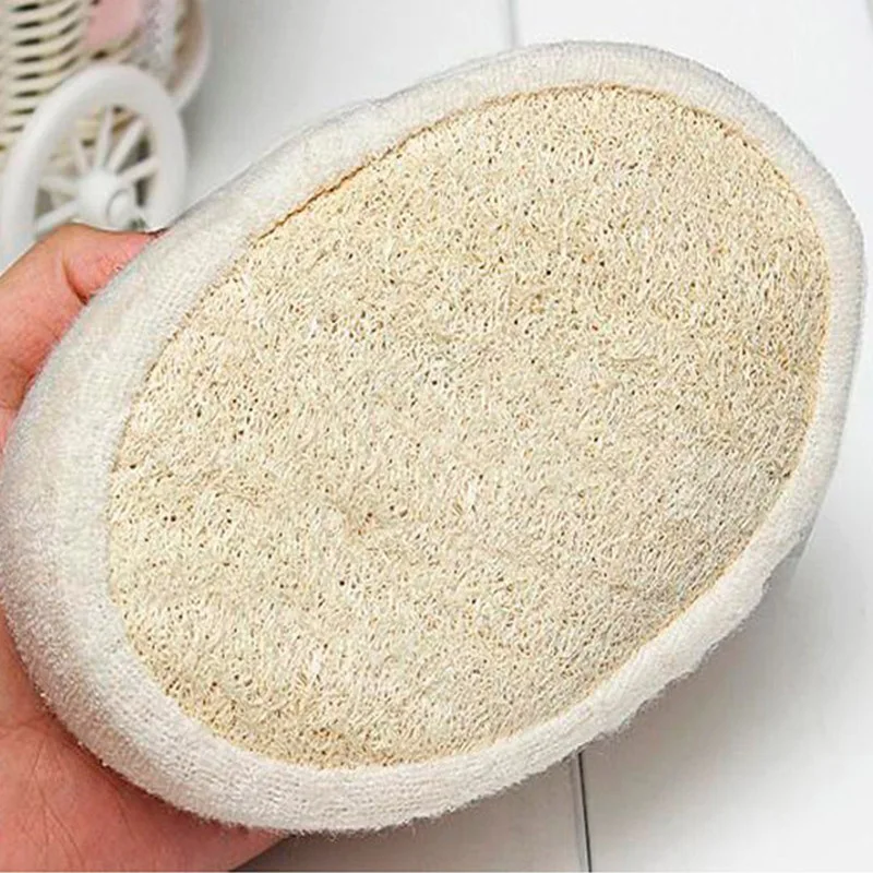 Loofah-Esponja De Banho Para Limpeza Corporal, Luva De Chuveiro, Purificador, Escova De Pá, Almofada, Suprimentos De Banheiro, Cor Aleatória