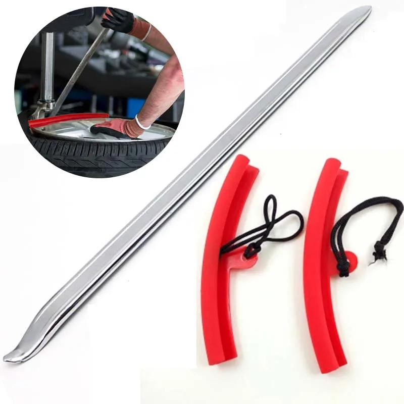 50cm tire crowbar motorcycle bicycle tire to remove chrome vanadium steel surface polishing and 2pcs Tyre protective sleeve