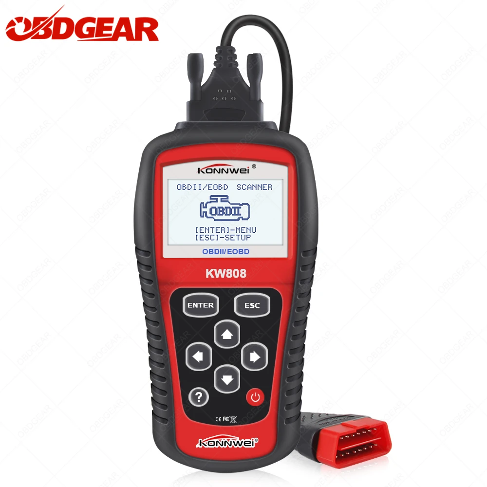 2024 Newest KONNWE KW808 OBD2 Scanner OBD2 Code Reader Engine Reset Tool EOBD/CAN OBD2 Diagnostic Tool like MS509 Autos scanner