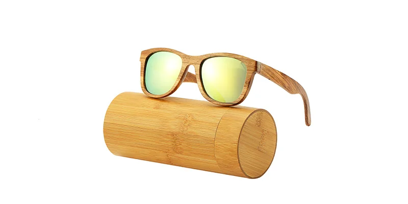 Een Swallow Retro Gepolariseerde Zebra Hout Zonnebril UV400 Luxe Brand Design Zonnebril Mannen Handgemaakte Houten Zonnebril Vrouwen - afbeelding 1