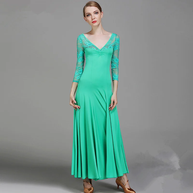 

women's modern ballroom dance competition dresses women girls children kids standard viennese waltz ladies woman skirts adult