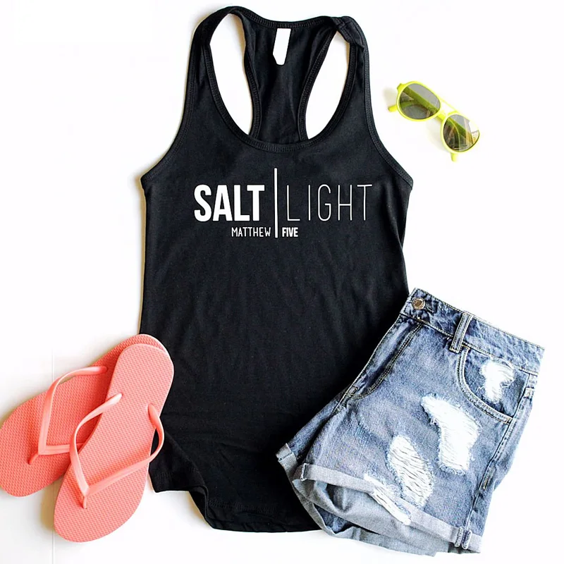 Vest Salt Light Matthew Five Tank Tops Sexy Women's Racerback Gym Workout Tanks Casual Summber Graphic Black Lady Yoga Tee Shirt