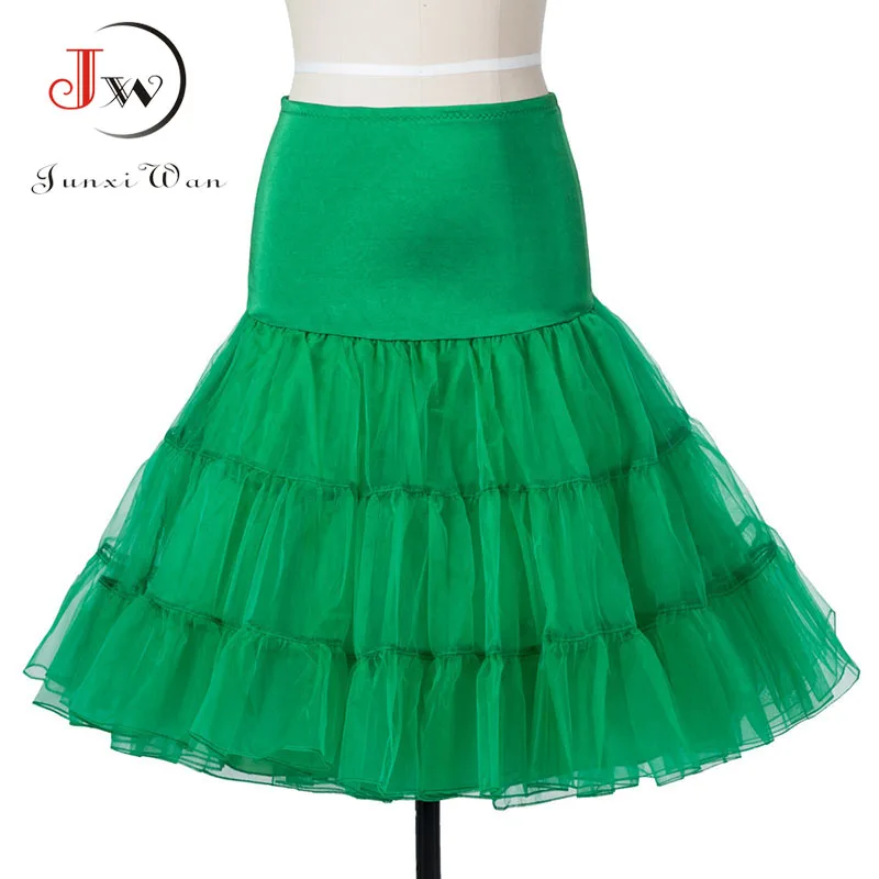 チュチュスカートスイングロカビリーペチコートアンダーのためのふわふわペチコートウェディングブライダルヴィ50代オードリー · ヘップバーン女性ボールガウン