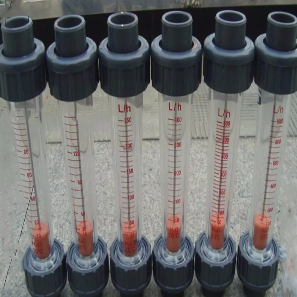 LZS-15 (16-160 L/H Long tube) Plastic pipe type rotor float liquid water meter Tools Measurement Instruments FlowMeters LZS15