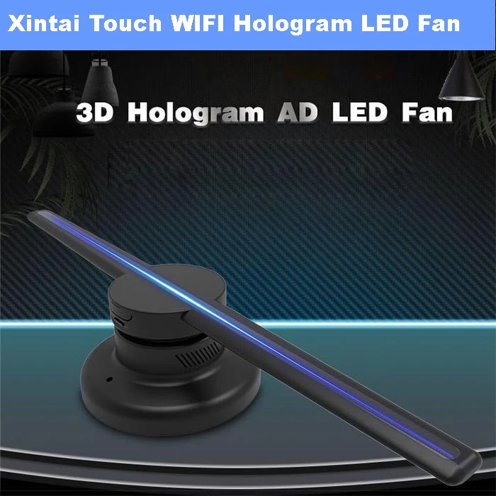 Xintai Touch 42cm 3D WIFI Hologram Advertising LED fan player Display Holographic hologram LOGO Projector