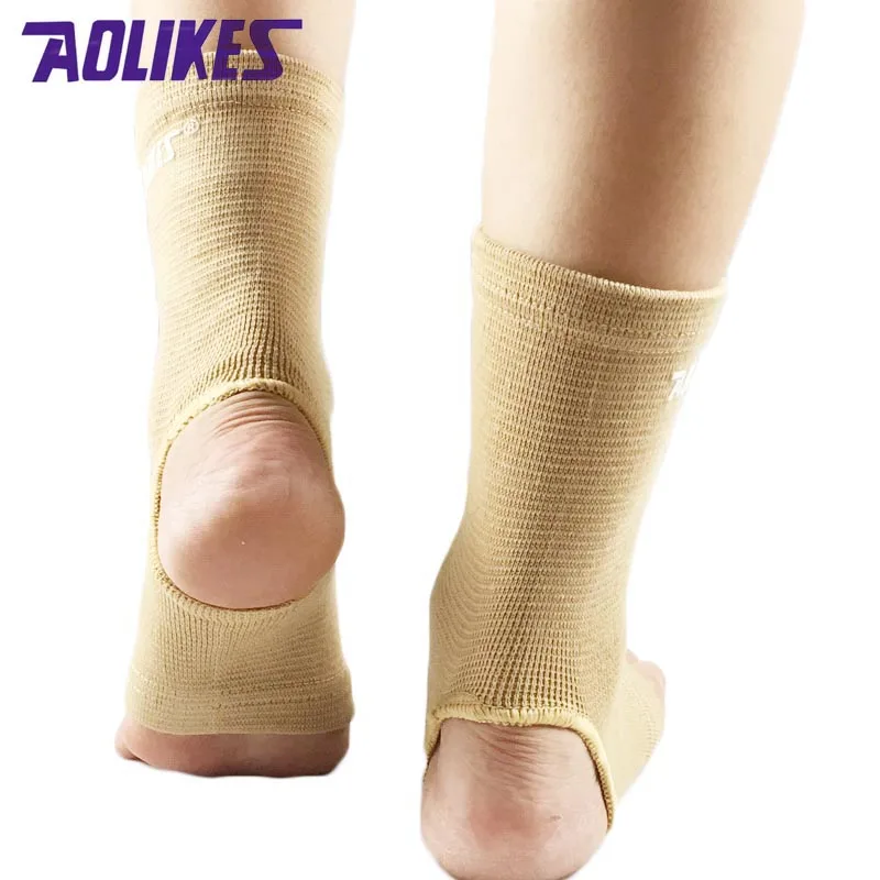 AOLIKES 1 Pair Elastic Fitness Ankle Support Brace Wrap Sport Safety Gym Football Foot Ankle Joint Sprain Protector tobillera