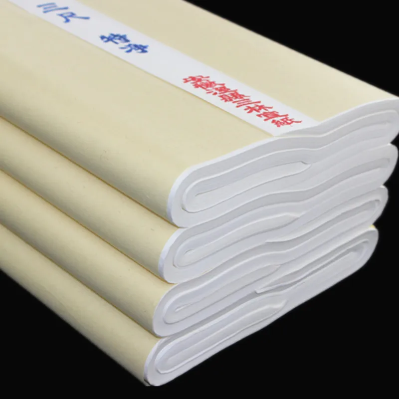 Raw Xuan Paper for Chinese Calligraphy Brush Writing and Chinese Painting Practice Regular Script Rice Paper Painting Xuan Paper