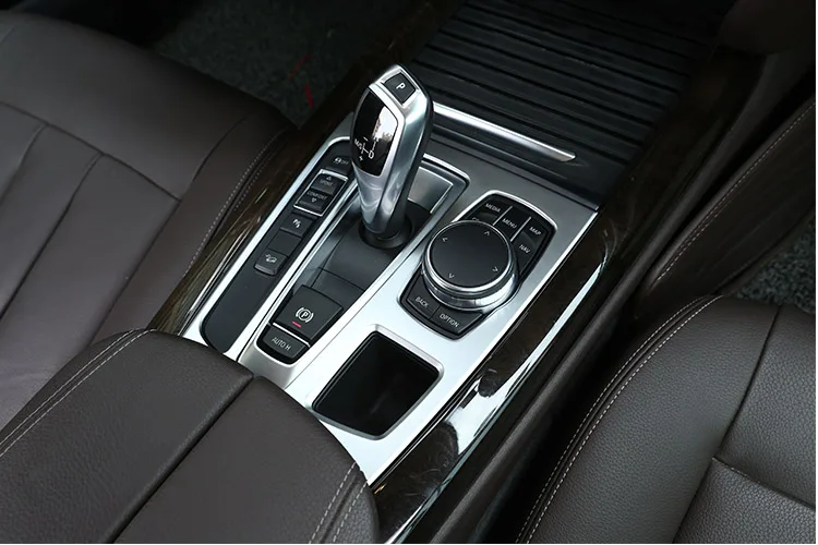 

ABS Chrome Center Console Gear Shift Panel Cover Frame Trim For BMW X5 X6 F15 F16 2015-2018 Interior Mouldings