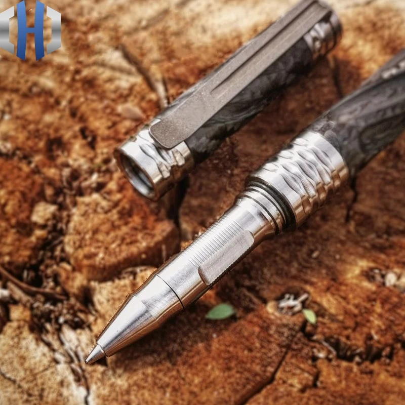 Tactical Pen Carbon Fiber Titanium Alloy Self-defense Defense Pen Attack Survival EDC Survival Pen