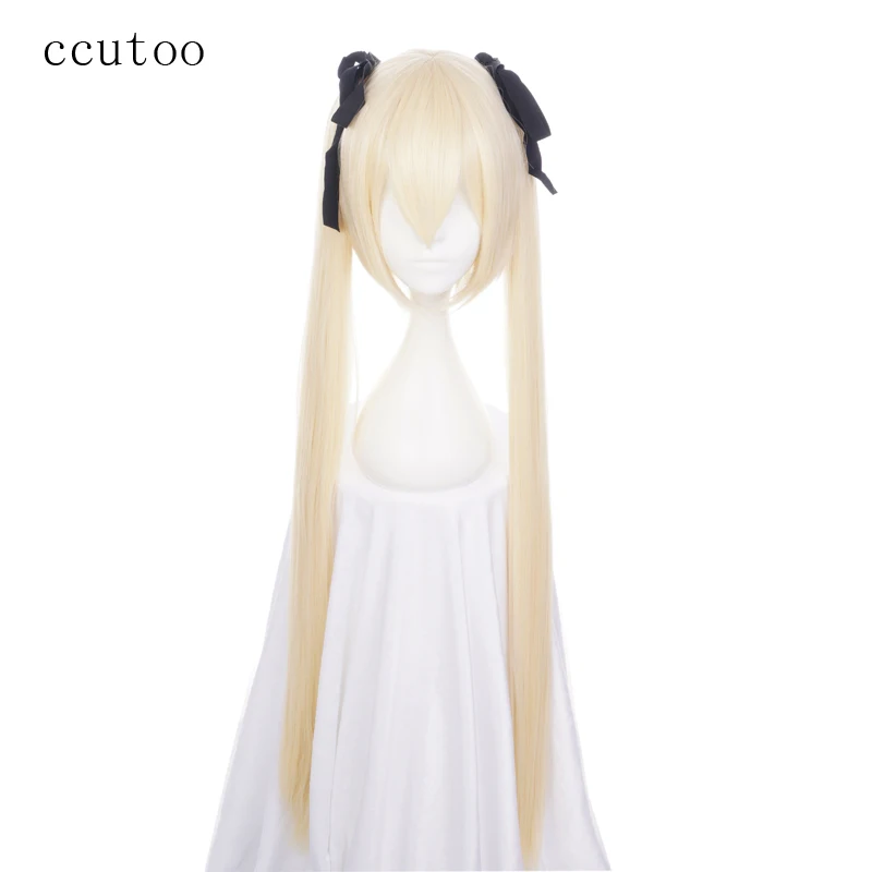 ccutoo Yosuganosora Kasugano Sora In Solitude Cosplay Wig 100cm Blonde Synthetic Hair Costume Wig Heat Resistance Fiber