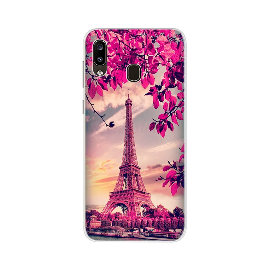 Case For Samsung Galaxy A30 Phone Case Samsung A30 Bumper Silicon Soft TPU Cover For Samsung A20 A 30 SM-A305F A305F Flower Case