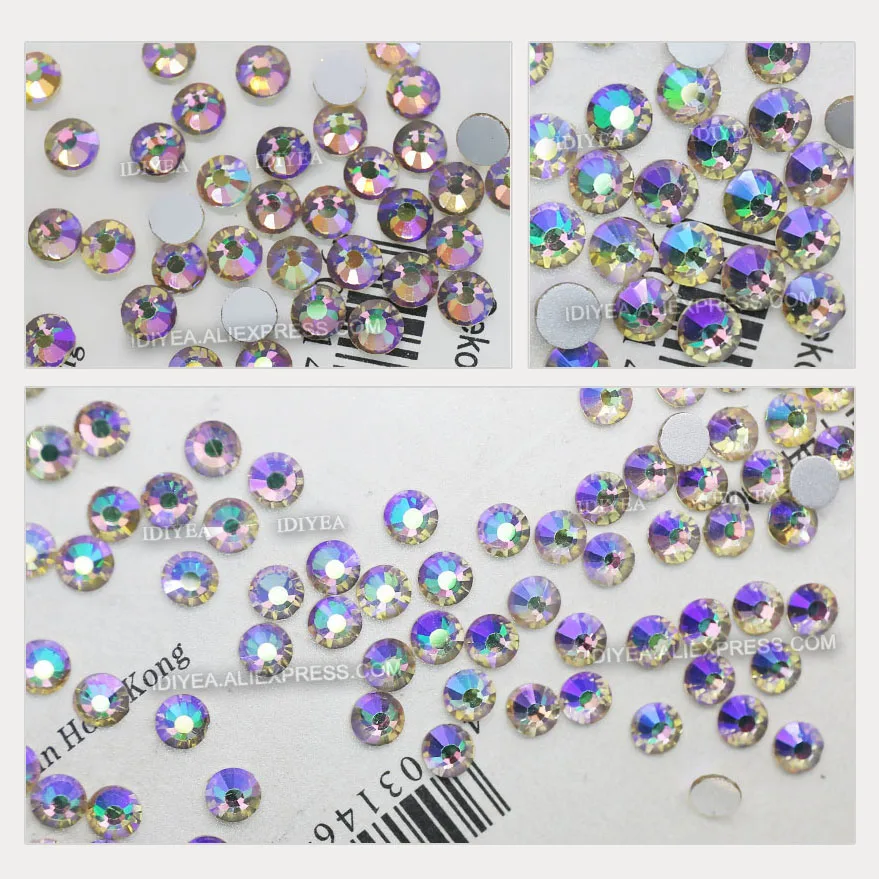 Paradise Shine Non hot fix Rhinestones diamond nail strass crystal stone for DIY 3d art manicure wedding sequins garment glitter