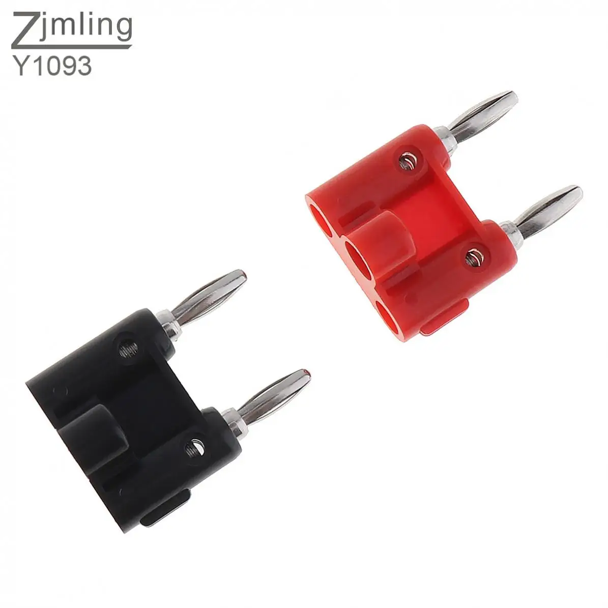 2pcs/lot Low Frequency 4mm Double Banana Plugs with Spacing 19mm for Digital Multimeter Power Strip