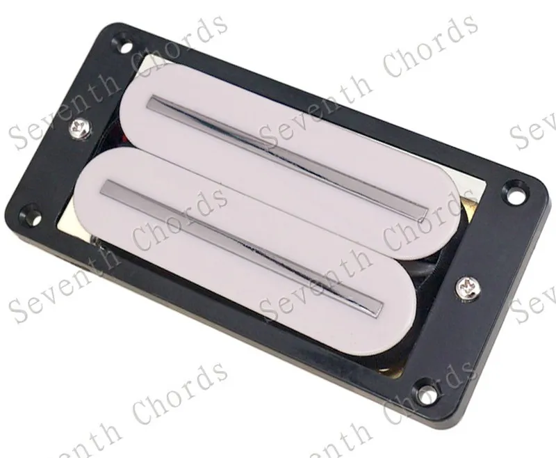 Ein Set mit 2 Stück Hot Rail Dual-Blade-Elektro-Gitarren-Humbucker-Tonabnehmern für Hals und Steg, 4-Draht-Tonabnehmer, Weiß oder Schwarz wählbar – Detail 12