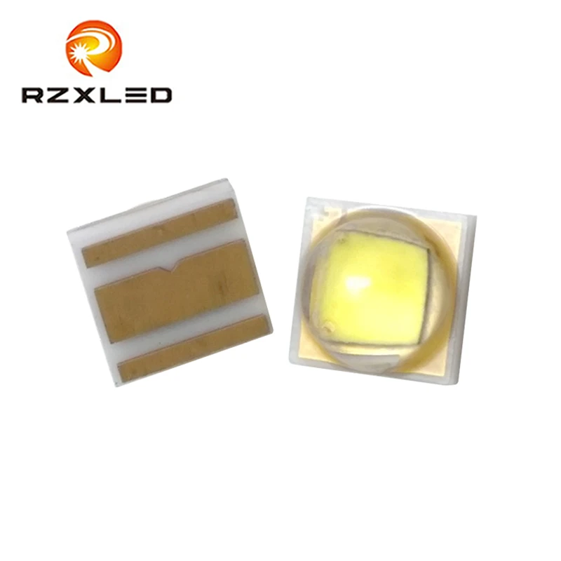 10 Stks/partij Led Keramische Basis 3V Diode Wit 5000K 5500K 5700K 6000K 5W 7W 3535 Pakket Chip Voor Navigatie Licht Strobe Licht