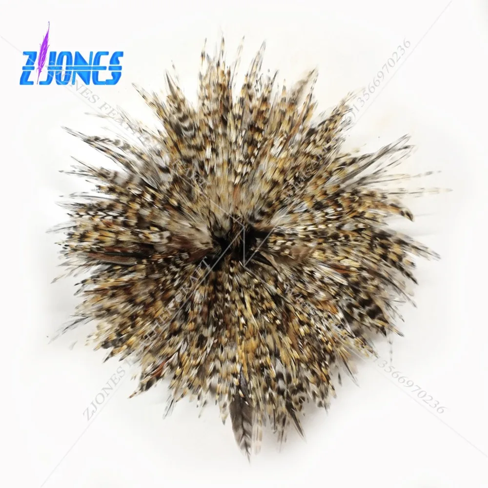 900pcs 10-15cm natural color grizzly stripe chicken rooster plumage feathers trim for jewelry Craft making bulk sale