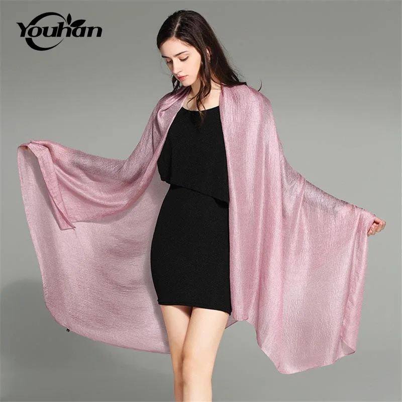 

YOUHAN 2022 Fashion Women Scarf Pure Color Luxury Brand Scraf Female Shawl Ladies Scarves Travel Beach Pashmina Shawl Foulard